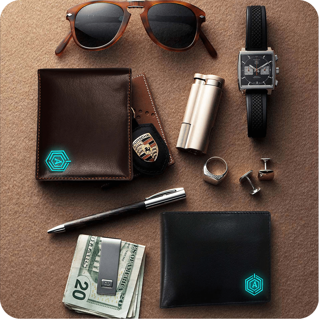 Image manipulation — wallet with inbuilt power bank feature