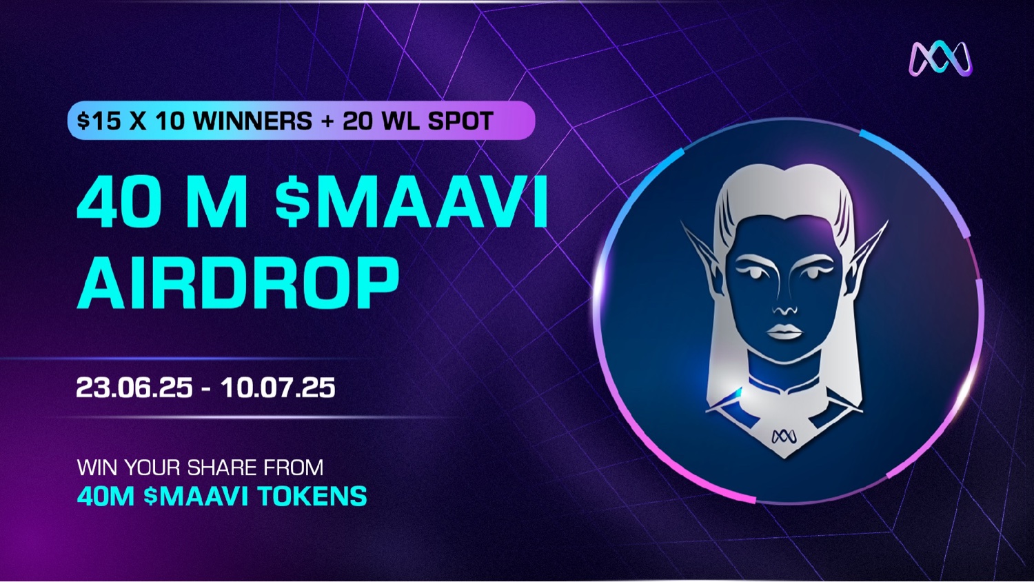 40M $MAAVI airdrop banner