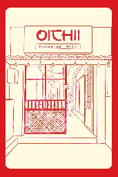 Loyalty card front — OICHII storefront illustration